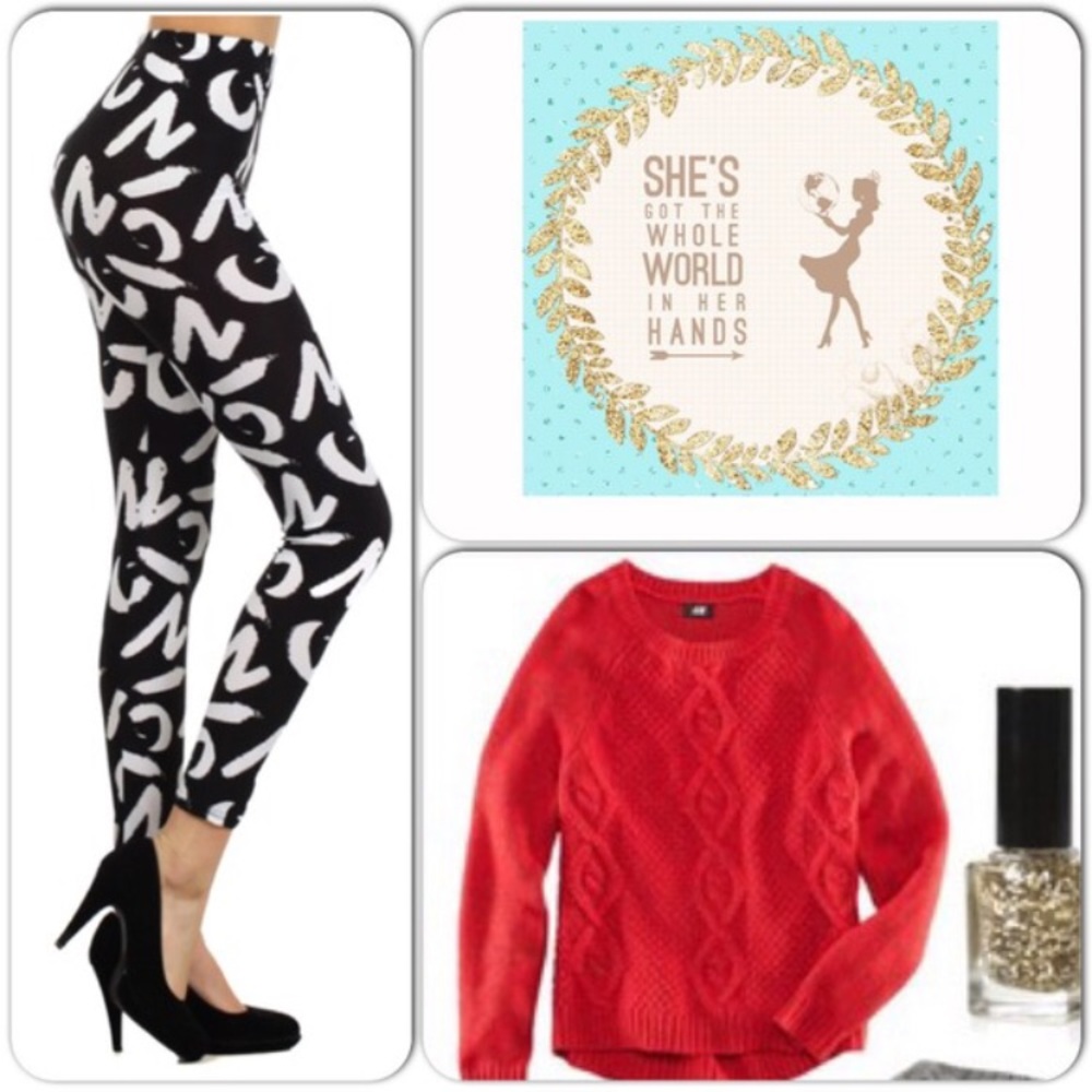 Paint Print leggings